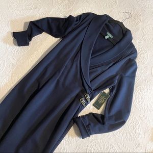 NWT Lauren Ralph Lauren Leather Strap Dress